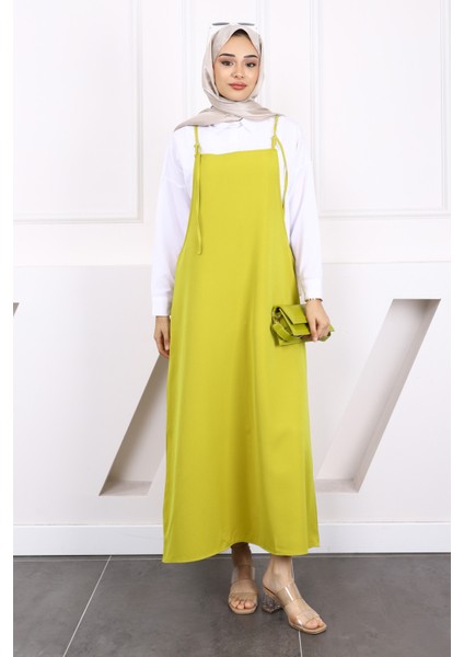 Yağ Yeşili Ip Askılı Jile