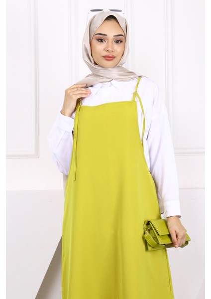 Yağ Yeşili Ip Askılı Jile modelleri