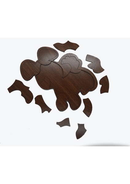 Çocuklar Için Eğitici ve Öğretici Ahşap Yapboz Puzzle Bul Tak Birleştirme Köpek fiyatları