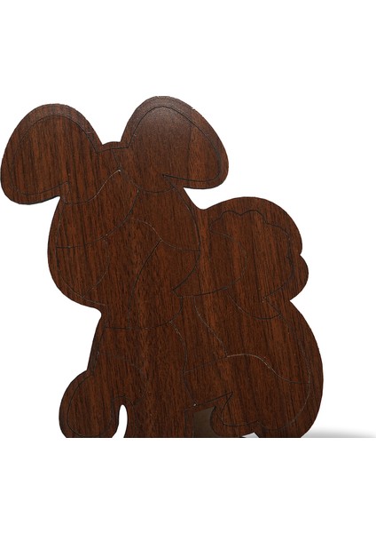Çocuklar Için Eğitici ve Öğretici Ahşap Yapboz Puzzle Bul Tak Birleştirme Köpek fırsatları