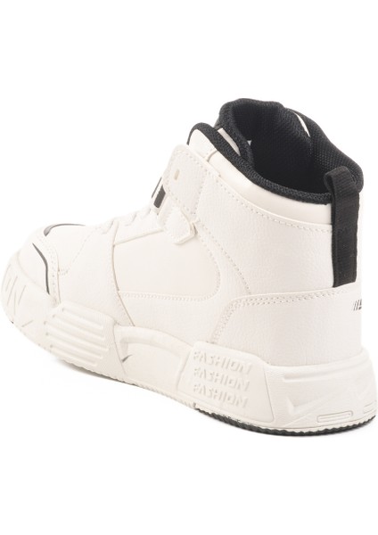 Beyaz Cırtlı Bilek Boy Erkek Çocuk Sneaker King Uzun F fırsatları
