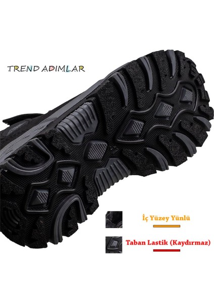Füme Power Kaymaz Taban Yünlü Trekking Çocuk Bot modelleri