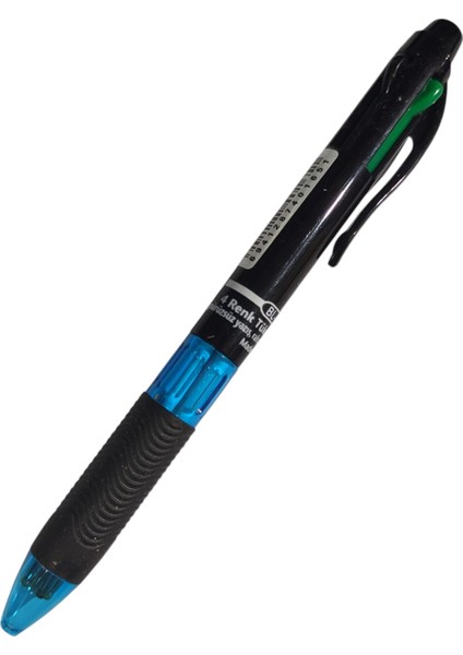 4 Renkli Tükenmez Kalem - Mavi