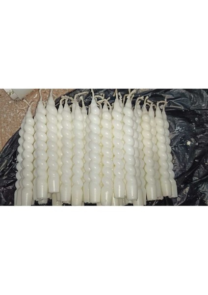 6'lı Burgu Mum Vanilya Kokulu 24 Cm, Renkli ve Şık Dekoratif Aksesuar fiyatları