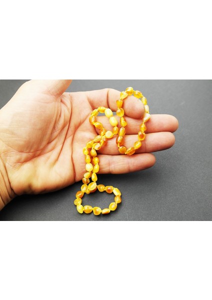 Amber Ateşi renkli Damla Kehribar Bebek Diş Seti modelleri