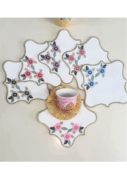 Yeşil Sunum Peçetesi, Kokteyl ve Kahve Yanı Seti, 6 Adet, Bardak Altlığı fiyatları