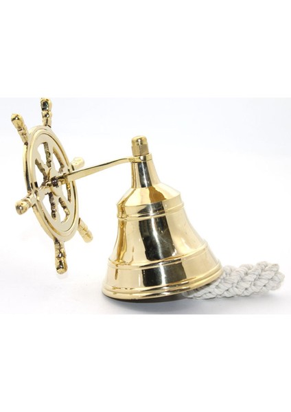 Pirinç Duvara Asmalı Dümenli Çan 3'' 2024