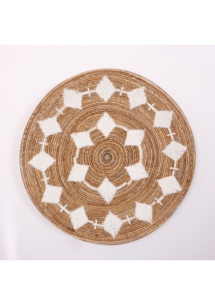 Mylamp Kaunos 75 X15 cm Çap- Doğal Abaka Duvar Tabağı fırsatları