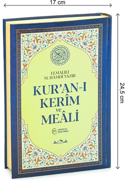 Kuranı Kerim Türkçe Mealli Orta Boy Lacivert - Qr Kodlu, Sesli Dinleme indirimleri