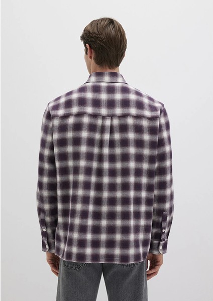 Erkek Bordo M0211646-90857 Kareli Gömlek fırsatları