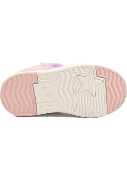 Pudra Cırtlı Bilek Boy Kız Çocuk Sneaker King Uzun P indirimleri