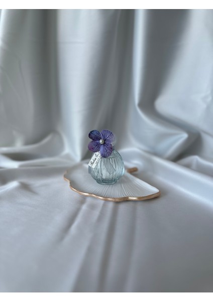 Islak Ortanca Çiçekli 10 Adet Kolonya Şişesi Düğün,Nişan,Kına,Nikah,Sünnet,Doğum Günü Hediyelikleri