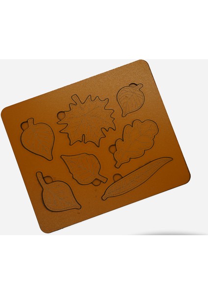 Çocuklar Için Eğitici ve Öğretici Ahşap Yapboz Puzzle Bul Tak Yaprak modelleri