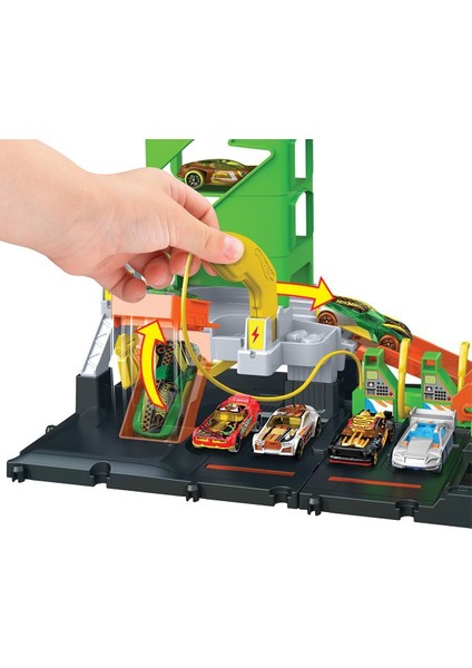 HTN79 Hot Wheels Elektrikli Araç Şarj İstasyonu Oyun Seti fırsatları