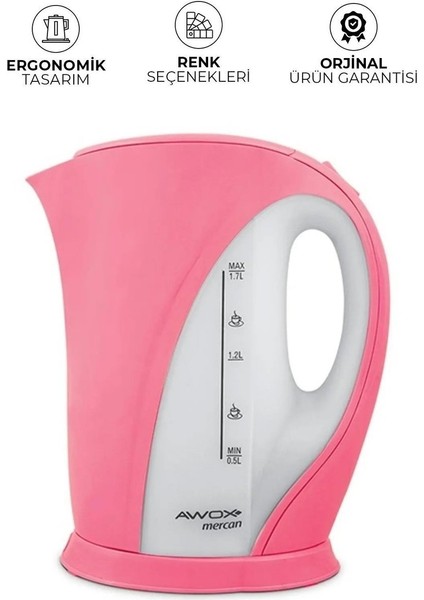 Mercan 2000W Su Isıtıcı – 1.7 Litre Kettle, Hızlı ve Sessiz Isıtma fırsatları