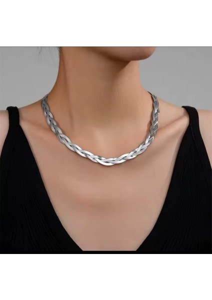 Gümüş Nostalji Çelik Takı Seti 335 modelleri