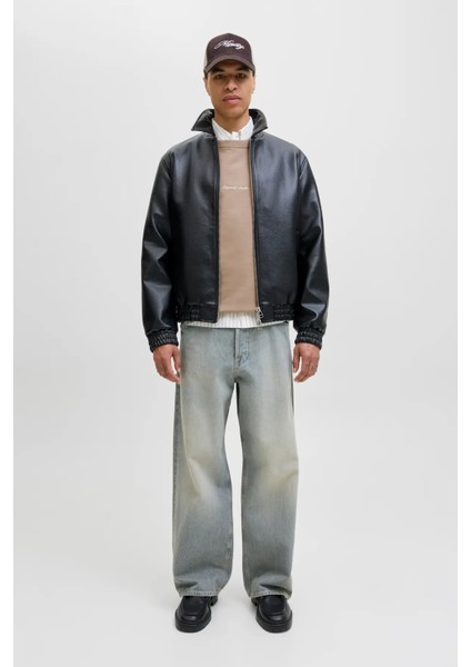 Erkek Jornorrebro Rahat Kalıp Bisiklet Yaka Sweatshirt 12282893 Mocha fiyatları