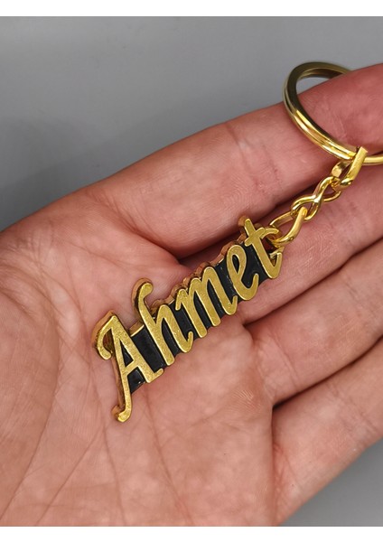 Ahmet Metal Isim Anahtarlık