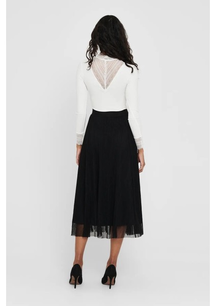 Kadın Onllavına Beli Lastikli Maxi Boy Etek 15214303 Siyah fırsatları