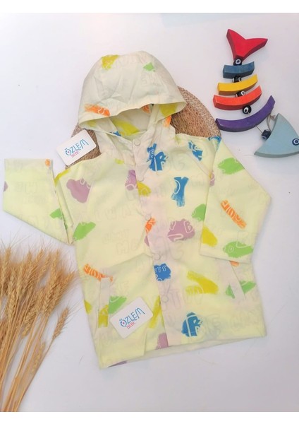 Karma Renk Yağmurluk Sarı Neon - 1-2 Yaş