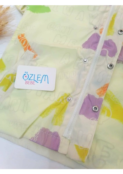 Karma Renk Yağmurluk Sarı Neon - 1-2 Yaş modelleri