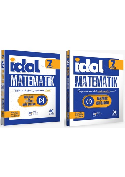 Çanta 2025 7. Sınıf Idol Matematik Başlangıç Soru Bankası + Konu Özetli Soru Seti 2 Kitap