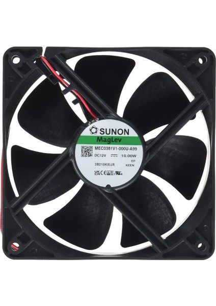 MEC0381V1-000U-A99 ,120X38MM 12VDC 138-CFM 2-Kablo Fan
