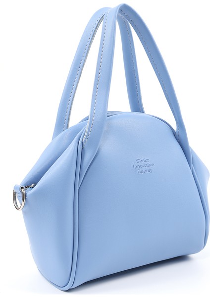 Mavi SHK132 Suni Deri, Fermuarlı Tek Bölmeli, Çıtçıt Detaylı ,el, Kol ve Omuz Çantası fiyatları