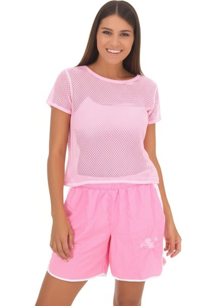 Kadın Plaj ve Deniz Şortu Günlük Hızlı Kurur Esnek Cepli Bağcıklı Rahatkesim OPKPDS26OPMOD77