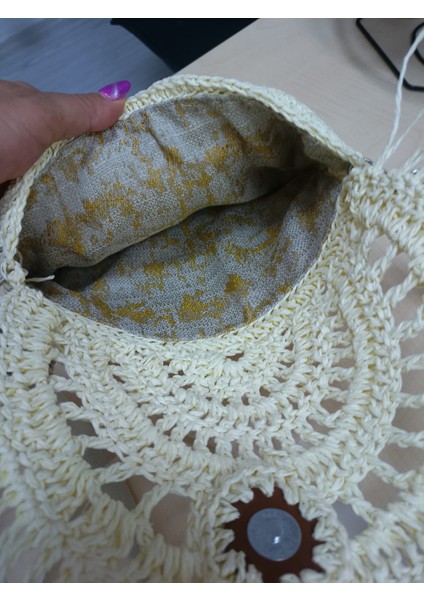 Kadın El Emeği Hasır Çapraz Çanta modelleri