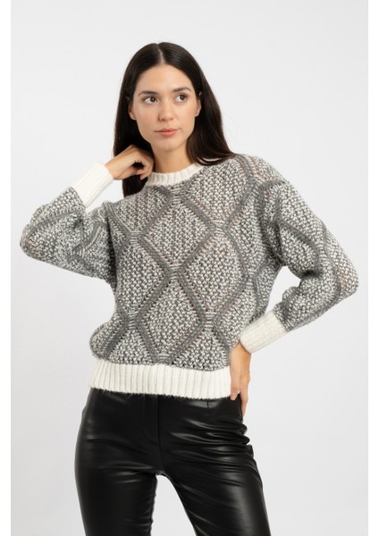 Rtd&vld Kadın VITA-188 Game Bisiklet Yaka Triko Kazak Gri fiyatları