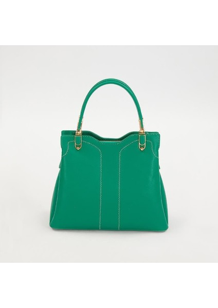 Yeşil Zarif Dikiş Detaylı Kadın El Çantası modelleri