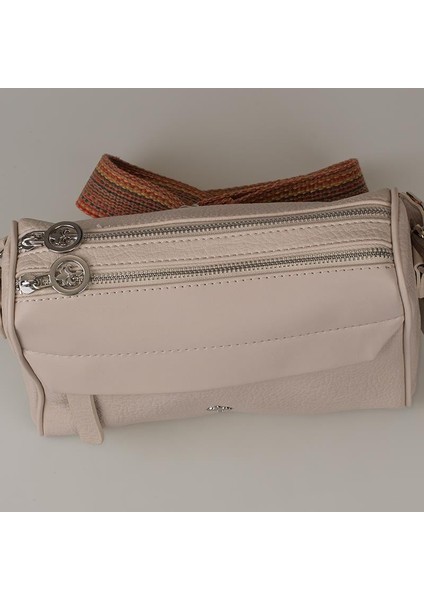 Krem Bendis Deri Kadın Çapraz Çanta modelleri