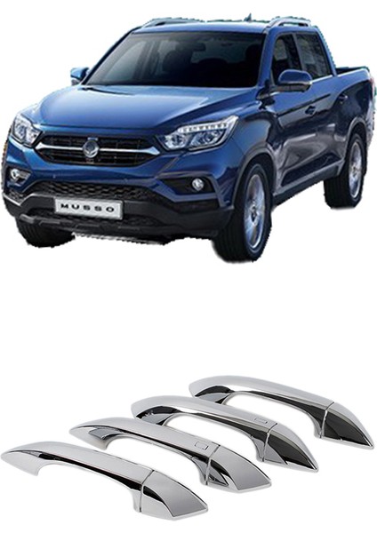 Ssangyong Musso Grand 2018 ve Sonrası Kapı Kolu Abs Kromu Oem (Made In Korea)