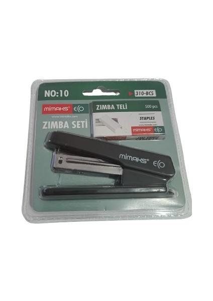 No:10 Siyah Zımba Makinesi Set