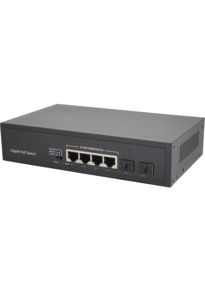 Vıdeopark Vp-4pg-2sfp 4 Port Gbıt Poe + 2 Port Sfp 60W Poe Swıtch Dahili Power