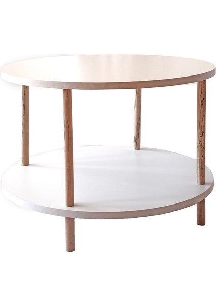 Yuvarlak Orta Sehpa 43X60 cm Çam fiyatları