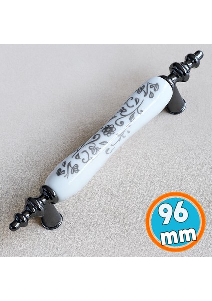 Porselen Füme Beyaz 96 mm Kulpları Mobilya Mutfak Kulplar Dolabı Çekmece Kulbu Dolap Kulpu