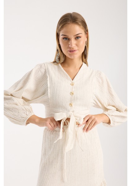 Keten Etek Bluz Takım fiyatları