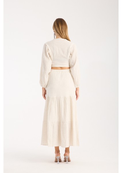 Keten Etek Bluz Takım modelleri