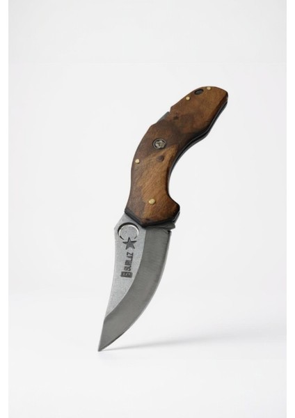 Ay Yıldız Isme Özel Kamp Çakısı Dövme Çelik 23.5 cm. fırsatları