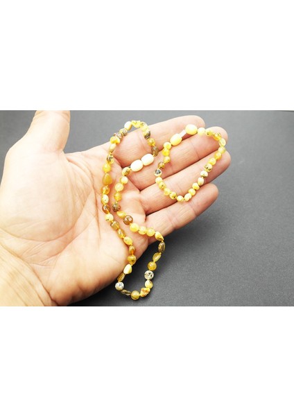 Fosilli Damla Kehribar Bebek Diş Seti fiyatları