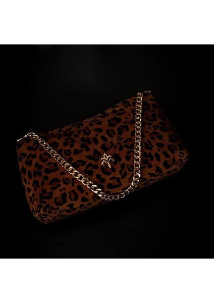 Taba Phusis N Kadın Nubuk Leopar Çapraz Çanta modelleri