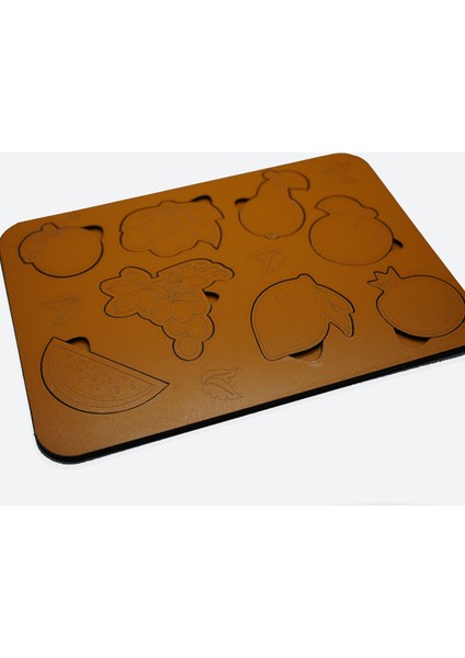 Çocuklar Için Eğitici ve Öğretici Ahşap Yapboz Puzzle Bul Tak Meyveler fiyatları