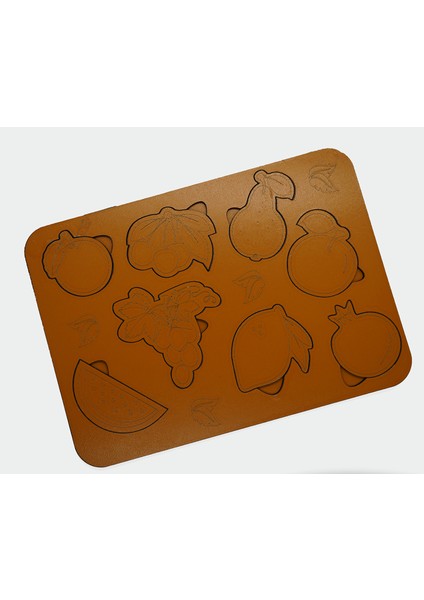 Çocuklar Için Eğitici ve Öğretici Ahşap Yapboz Puzzle Bul Tak Meyveler fırsatları