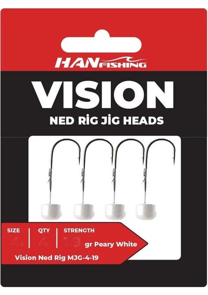 Vision Ned Rig Peary White Jig Head