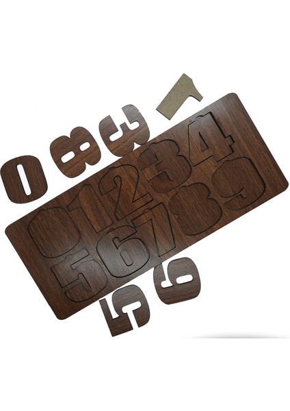 Çocuklar Için Eğitici ve Öğretici Ahşap Yapboz Puzzle Bul Tak Sayılar modelleri