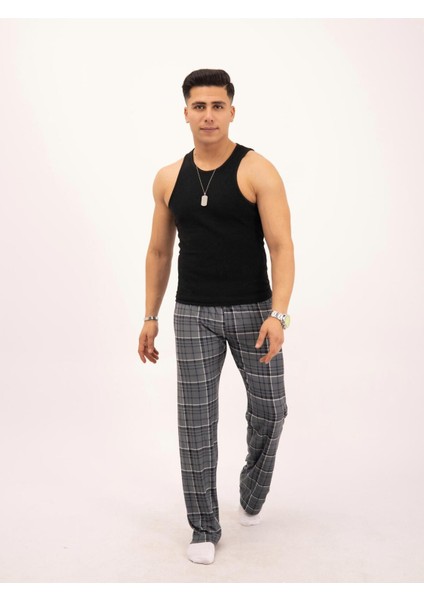 Ekose Kareli Yılbaşı Pijama Altı Unisex Micro Pamuk fiyatları