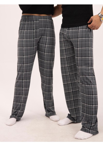 Ekose Kareli Yılbaşı Pijama Altı Unisex Micro Pamuk indirimleri