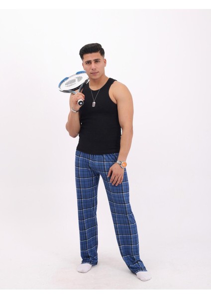 Ekose Kareli Yılbaşı Pijama Altı Unisex Micro Pamuk modelleri